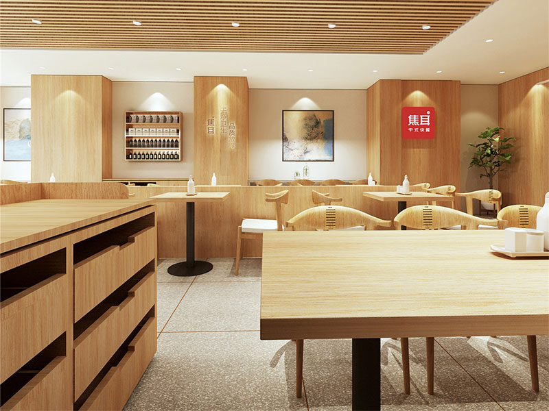 焦耳中式快餐店裝修設(shè)計(jì)案例