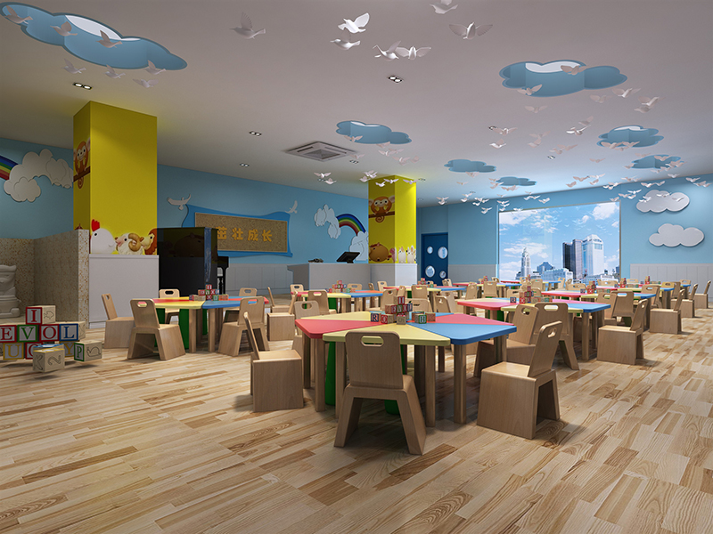 現(xiàn)代簡約型幼兒園裝修設(shè)計(jì)案例